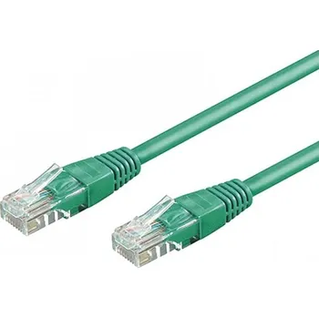 Síťový kabel Patchcord Goobay U/UTP 5e RJ45 / RJ45 1 m zelený