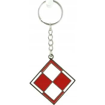 PŘÍVĚSEK NA KLÍČE KOVOVÁ ŠACHOVNICE LETECKÁ ABINO, ABINO