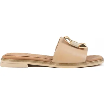 Dámské sandále Dámské nazouváky krémové barvy Marco Tozzi Velikost: 38