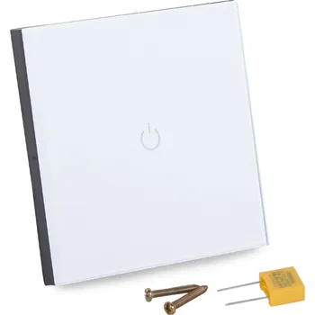 vypínač Jednopólový dotykový vypínač Verk Group bílý 12260