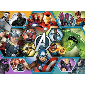 puzzle pro nejmenší RAVENSBURGER Puzzle Avengers: Superhrdinové XXL 100 dílků