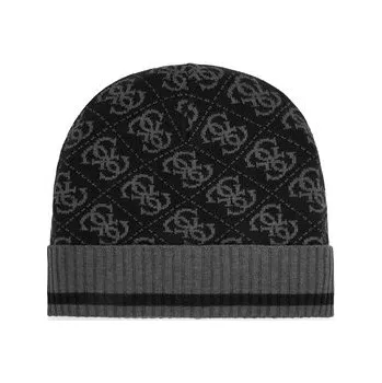 Čepice Sada čepice a šál Guess GFBOXM P6102 Černá OS