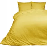 Saténové Povlečení Cizgili 200x220 hořčicové Darymex