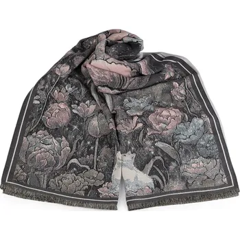 Šála Šátek / šála / pléd typu kašmír 70x185 cm, střední, 6 šedá