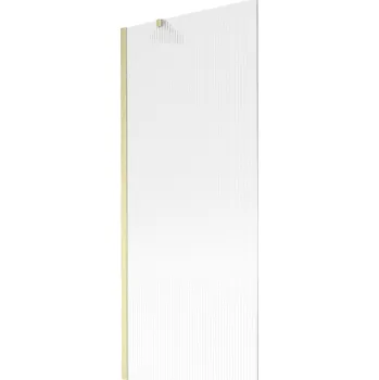 Vanová zástěna Mexen Next vanová zástěna 1-křídlová 80 x 150 cm, pruhy, zlatý kartáčovaný - 895-080-000-00-09-55 Vanové zástěny