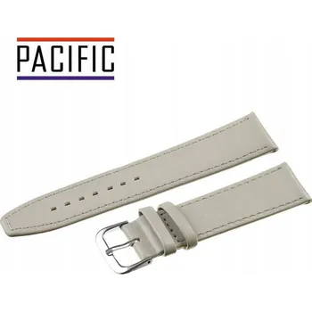 Řemínek na hodinky KOŽENÝ ŘEMÍNEK pacific 18MM ŠEDÝ UNISEX prošívaný + teleskop dárek