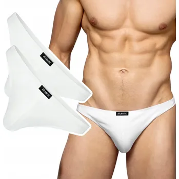 Slipy Pánské TANGA Atlantic 2BMP-253, minimalistické slipy XXL