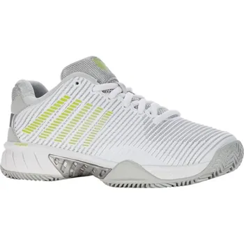 Dámské tenisky Dámská obuv K-Swiss Hypercourt Express 2 HB - white/grey violet/lime green Bílý (39,5)
