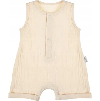 Kojenecký overall Bavlněný overal pro chlapečka, béžový mušelín Nicol