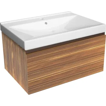 Nábytek Koupelnová skříňka s umyvadlem Naturel Elsa 79x35x45,5 cm eben mat ELSA80EBU1