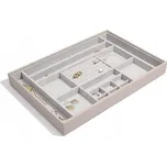 Šperkovnice se 16 přihrádkami, extra velká, taupe