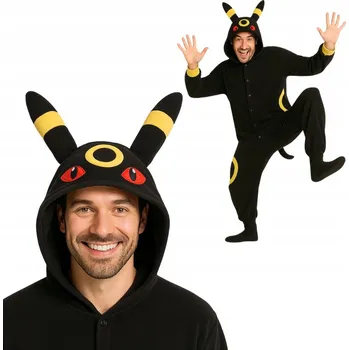 Karnevalový kostým Pyžamo Overal Kigurumi Kostým převlek Pokémon Umbreon XXL: 185 - 195 cm