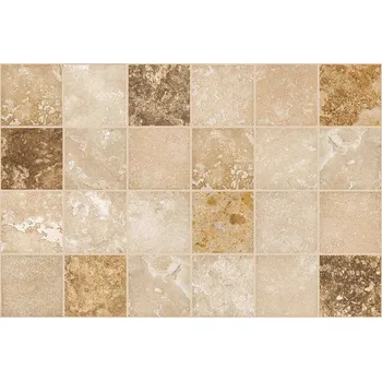 Obklad 3D PVC obkladový panel Vzhled dlaždic Mramor hnědý, výška 60 cm