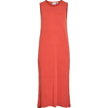Dámské šaty Vila Dámské letní Šaty VILA-14101675 AURORA RED Červená