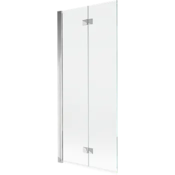 Vanová zástěna Mexen Mist vanová zástěna 2-křídlová levá 80 x 150 cm, transparentní, chrom - 8A9-080-002-01-00-L Vanové zástěny