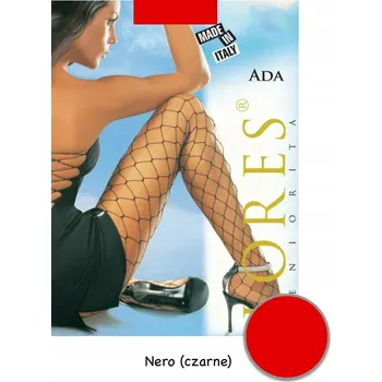 Dámské punčochy Punčocháče kabaretky Lores ADA 20den červené ROSSO velikost 3/4