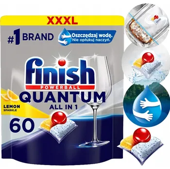 Přípravek do myčky Kapsle do myčky nádobí All in One (vše v jednom) Finish 60 ks