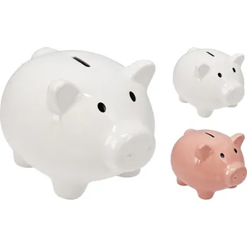 Pokladnička Pokladnička 180x150x130mm prasátko, mix barev - VÝPRODEJ