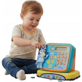 Hra na obchod Dětská pokladna Bluey – s kalkulačkou, zvukem Dárek Mikuláš
