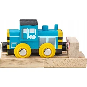 Vláček a vláčkodráha Hračka Bigjigs Rail Class 7 Diesel Shunter - dřevěný vláček 14 x 10.2 x 4.3 cm