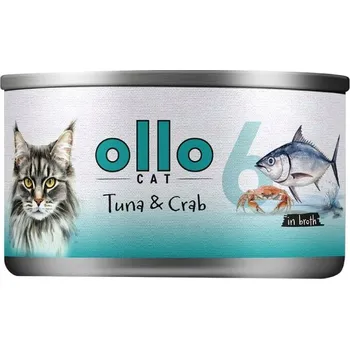 Krmivo pro kočku Ollo Cat č. 6 Tuňák a Krab – krmivo pro kočky