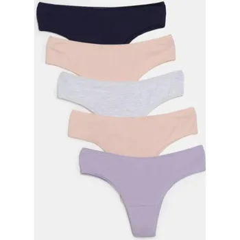 Kalhotky Sinsay - Bavlněné kalhotky brazilky 5-pack - vícebarevná - 481GV-MLC - 481GV-MLC-XL