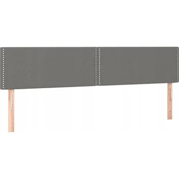Čelo postele tmavě šedé 200 x 5 x 78/88 cm, nastavitelná výška