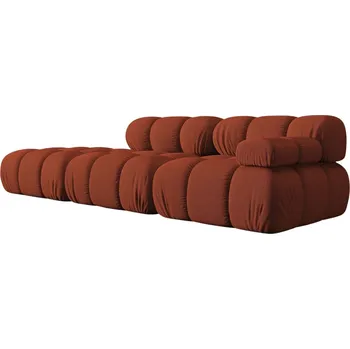 Pohovka Micadoni Terakotově oranžová čtyřmístná pohovka Bellis 282 cm, levá