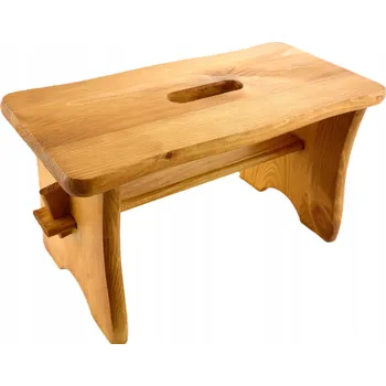 Stolička OLŠOVÁ MALOVANÁ STOLIČKA TABURET DŘEVĚNÁ plošina KUCHYŇSKÁ STOLIČKA FSC