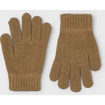 Rukavice Rukavice prstové pletené hnědé MINI Mayoral velikost: 140