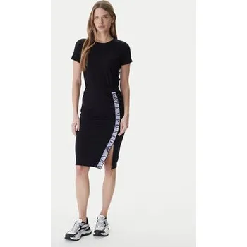 Dámská sukně EA7 Emporio Armani Midi sukně 7W001156 AF12501 Černá Slim Fit M