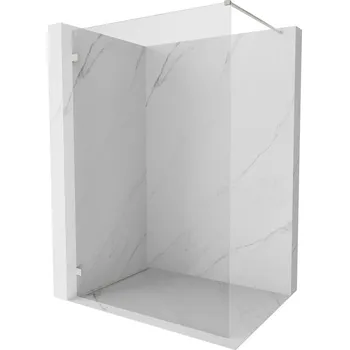 Mexen Lunar sprchová stěna Walk-in levá 130 x 200 cm, transparentní 8 mm, kartáčovaný nikl - 830-130-000-97-00-L Sprchové stěny