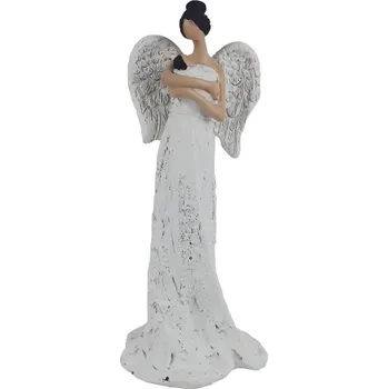 Vánoce Dekorace anděl s miminkem X8089