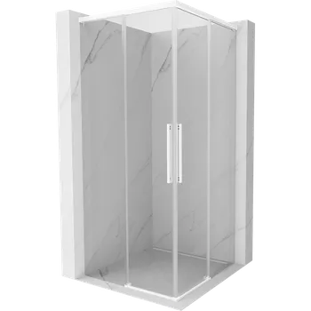 Mexen Rox Duo posuvná sprchová kabina 85 x 85 cm, transparentní, bílá - 8C2D-085-085-20-00 Sprchové kouty