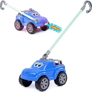 autíčko Modré autíčko s rukojetí pro děti