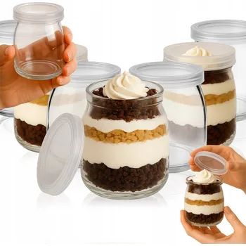 Sklenice 24x Zavařovací Sklenice Skleničky na dezerty, ovoce, jogurty, omáčky - MINI DEZERTY 160 Ml