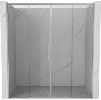 Sprchové dveře Mexen Rox posuvné sprchové dveře 180 cm, transparentní, kartáčovaný nikl - 8C2-180-002-97-00 Sprchové dveře