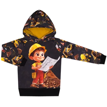 Mikina s kapucí - Šéf na stavbě - šéf Velikost: 104