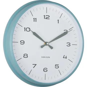 Hodiny Karlsson, Nástěnné hodiny Modern Factory, modré - Formadore