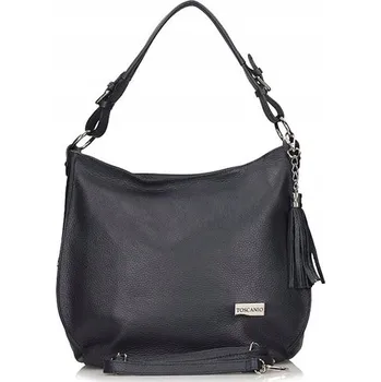 Kabelka Toscanio kabelka z pravé kůže modrá