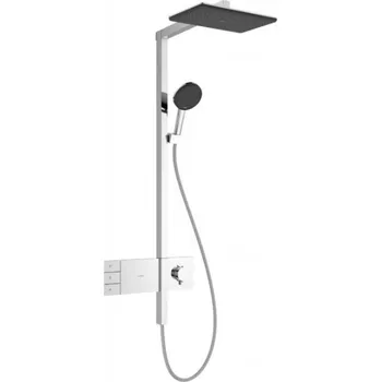 Sprchový set HANSGROHE - Raindance Alive Q Sprchový set s termostatem, 21x34 cm, 3 proudy, chrom 24590000