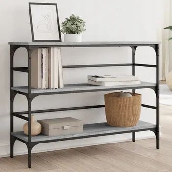 Konferenční stolek Konzolový stolek, šedý dub sonoma, 100x32x75 cm