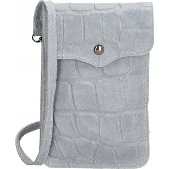 Kabelka Charm London kabelka z pravé kůže šedá