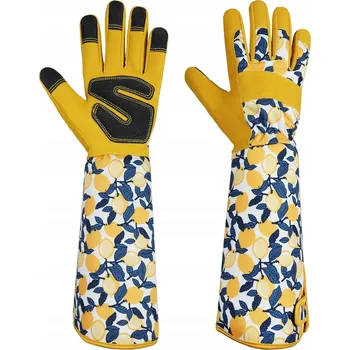 Pracovní rukavice ZAHRADNÍ RUKAVICE PRACOVNÍ DLOUHÉ OCHRANNÉ RUKAVICE DO ZAHRADY VELIKOST M