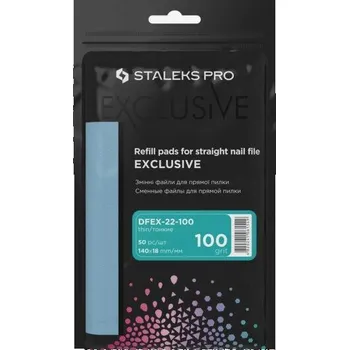 Staleks Sada Náhradních Vložek Pilník Rovný Dfex-22-100