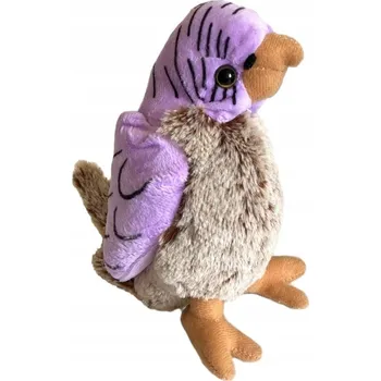 plyšák Fialová papoušek 17 cm