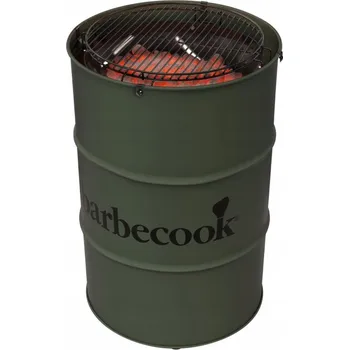 Zahradní gril Sud na dřevěné uhlí Barbecook BC-CHA-1022 Edson, zelený, průměr 47,5 cm