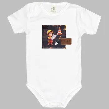 Bodyčko - Bílé Šéf na stavbě - krátký rukáv Velikost: 56