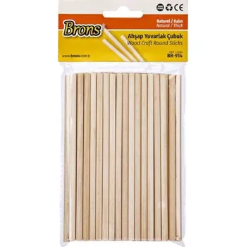 Přírodní kámen Tyčky dřevo 5x135mm přírodní cca 50ks BR-914