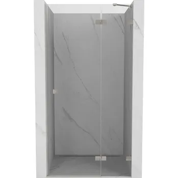 Sprchové dveře Mexen Lunar sprchové dveře výklopné pravé 125 cm, transparentní, kartáčovaný nikl - 834-125-000-97-00-P Sprchové dveře